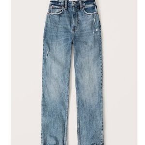 Abercrombie 90s Ultra High Rise Straight Jeans